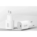 Universāls ātrās uzlādes adaptīvs lādētājs viedtālruņiem un planšetdatoriem 33 W USB-C PD GaN Nano Balts BHR087LEU-1