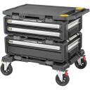 DeWALT Ladustamiskarp DXL DWST60520-1, 3 sahtlit, alumiinium, ratastega, lukustatav, p&otilde;randal seisev