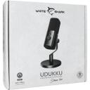 White Shark Udukku mikrofons UDUKKU, 40-16000 Hz, -52 dBV/Pa, 2,5 m, vadu, USB-C, melns