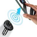 Usams FM siųstuvas C21 USA000754, 87,5-108MHz, Bluetooth 5.0, 2xUSB 3,4A, MP3 palaikymas, 3,5mm garso jungtis