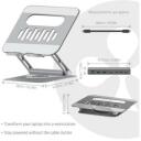Club3D Alumiiniumist s&uuml;learvuti alus CSV-2554, 1xHDMI, 1xRJ45, 2xUSB-C, 2xUSB 3.2, 100W, 360&deg; p&ouml;&ouml;ramine