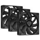 Genesis Kaste ventilators Oxal 120 NGF-2043, 120mm, 46.1 CFM, 22.1 dBA, 0-1300 rpm, 3 ventilatori, anti-vibrācijas spilventiņi