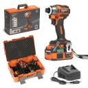 Aku lööktrell DAEWOO DAX 3521Li SET, DAEWOO, DAX 3521Li SET, 21 W, 4.0 Ah, 220 Nm, 0-3600 p/min, komplektis 21 V aku ja laadija.