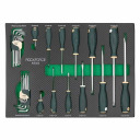 Instrumentu ratiņi ar 172 priek&scaron;metiem, ROCKFORCE, RF-55306, 7 izvelkamie atvilktnes, profesionāla kvalitāte.