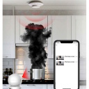 Ezviz T4C CS-T4C Viedā Mājas Dūmu Detektors Saderīgs ar Hikfire TUV EN 14604 Sertificēts A3 Centrmezglam Balts