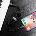 Baseus Cafule USB Lightning kabelis CALKLF-CG1, 200cm, 1,5A, Lightning, USB 2.0, nailono apvalkalas, aliuminio jungtys