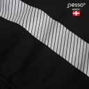 Auk&scaron;tos matomumo striukė su gobtuvu, Pesso, JERSEY_HV-L, juoda/geltona, L