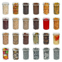 Sirge purk BROWIN 132545, 545 ml (fi 82), must kaas, 6 tk, klaas, 8.6x8.6x14.2 cm