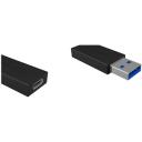 Raidsonic ICY BOX adapteris USB 3.1 (Gen 2), IB-CB015, 10 Gbit/s, melns, USB-C sievie&scaron;u, USB-A vīrie&scaron;u