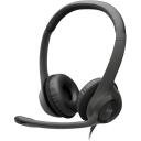 Logitech k&otilde;rvaklapid 981-000406 USB, sagedus 20 - 20000 Hz, kaabli pikkus 1.9 m, takistus 32 &Omega;, m&uuml;rasummutav mikrofon, must