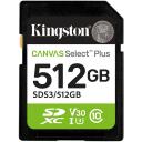 Kingston 512GB SDXC Canvas Select Plus Gen3 SDS3/512GB, 150MB/s, C10, UHS-I, U3, V30