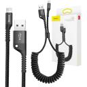 Baseus Kevadel laadimiskaabel Lightning CALSR-01, 100cm, 2A, alumiinium, nailon, Lightning, USB