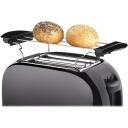 Tristar Toaster BR-1025, 2, plastmass, must, 800 W, 0.7 m, 6 pruunimisastet, automaatne v&auml;ljal&uuml;litus, t&uuml;histamisnupp