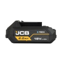 JCB JCB-18LI-2 Professional 18V Li-Ion akumuliatorius įrankių maitinimui 2.0Ah suderinamas su JCB 18V akumuliatoriniais įrankiais