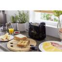 Philips Toaster HD2583/90, 600 W, 220-240 V, 2 slotai, 8 rudos lygiai, Juoda, Plastikas, Automatinis i&scaron;jungimas