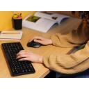 A4Tech Fstyler tastatūra A4TKLA47726, 2,4GHz, Bluetooth, 10m, melna, membrāna, 12 multimediju taustiņi