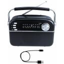 Manta Kaasaskantav raadio RDI918B, 5W RMS, Bluetooth 5.0, MP3, AUX, MicroSD kuni 32GB, USB, 110-20000Hz, kuni 10h aku t&ouml;&ouml;aeg