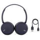 Jvc Austiņas HAS-36WAU, 157g, 35h, 32&Omega;, 3cm, Bluetooth 5.2, USB, 10m, Binaurālas, Zilas