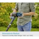Gardena щетка для мытья, 14849-20, 1 шт., жесткий нейлон, совместима с GARDENA AquaBrush 18V P4A, уборка в саду