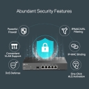 TP-Link Omada ER7206 Gigabit VPN mar&scaron;rutizatorius 1&times; Gigabit SFP WAN 1&times; Gigabit RJ45 WAN 2&times; Gigabit RJ45 LAN 10/100/1000 Mbit/s Juodas