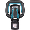 Makita DUH506RF bezvadu dzīvžoga &scaron;ķēres 18 V Li-Ion 3 Ah bezsuku motors 500 mm dubultā asmens līdz 20 mm zaru grie&scaron;ana 4000 gājieni/min XPT aizsardzība elektriska bremze ergonomiska rokturis Zils/Melns