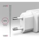 Axagon lādētājs ACU-PQ30W 30W, 100-240V, 2xUSB, ātrā uzlāde, pārslodzes aizsardzība, balts