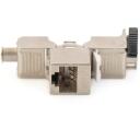 Digitus CAT 6A Keystone modulis, DN-93617-24, 10 Gbit/s, 500 MHz, 1 ports, Ekrānēts, atkārtoti aizverams