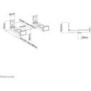 Neomounts настенный крепеж AWL29-550BL1, максимальная нагрузка 15 кг, диапазон глубины 90-154 мм, черный, 2 шт.