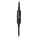 White Shark Austiņas GOTTAN-B, 350g, Melna, 2m, 53mm, 16&Omega;, 20Hz-20KHz, vadu, virs ausīm, mikrofons, skaļuma regulētājs
