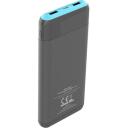 Tracer EnerGo 10000mAh Power Bank TRABAT47514, 10000mAh, 5V2A, 2xUSB-A, 1xUSB-C, pelēks, zils, USB-C kabelis
