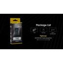 Nitecore TINI3, фонарик на ключах, 600 лм, 4 LED, 330 мАч, IP54, алюминий, 5 уровней мощности, USB зарядка