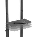 Sbox Grīdas mobilais stiprinājums FS-401-2, 37-70'', 45kg, 100x100-600x400, melns, līmeņa regulē&scaron;ana