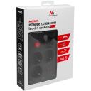 Maclean pagarinātājs MCE392 B, 4x F, 3x USB A, 2500W, 1.5m, melns, iek&scaron;ējai lieto&scaron;anai