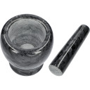 Мраморная кухонная ступка BROWIN 312023 &Oslash; 10.5 см, черная, 1.5 кг