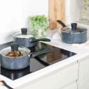 Russell Hobbs Katlu komplekts RH00847EU7, 16cm, 18cm, 20cm, krēslas akmens, mīksts rokturis, vāki iekļauti