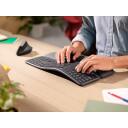 Logitech Juhtmevaba ergonoomiline klaviatuur K860 920-010352, 10m, 2xAAA, Bluetooth, QWERTY, ergonoomiline disain
