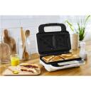 Tefal Vahvlimasin Snack XL SW701110, 850 W, 2 k&uuml;psetamisvormi, Belgia, Valge/Hall