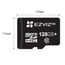 128GB UHS-I 10.klase Viedā MicroSD Karte ideāla Full HD video ierakstam r90mbps/w50Mbps Ezviz CS-CMT-CARDT128G-D