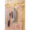 Atslēga ar reversu 1/4", 120T, ar 22 gab. muciņām un uzgaļiem, FATMAX&reg;, FMMT82679-0, STANLEY