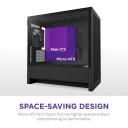 Nzxt Kaste H3 Flow CC-H31FB-01, 389mm, 225mm, 400mm, 1x120mm ventilators, 3x2.5" diski, 1x3.5" disks, 1x USB 3.2 Gen 2x2 Type-C
