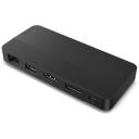 Lenovo USB-C Dual Display Travel Dock w/o Adapter 40B90000WW, 1 x RJ-45, 1 x USB-A 10 Gbps, 2 x USB-C 10 Gbps, 1 x HDMI, 65 W