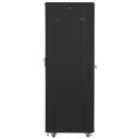 Lanberg Rack kapp 19" vabalt seisev 42U/600x800, FF01-6842-23B, 800kg, must, perforatsiooniga esik&uuml;lg, IP20
