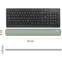 Fellowes Breyta klaviatuuri randme tugi 100142578, 60 mm, 470 mm, 17.5 mm, antibakteriaalne, silikoon, EN ISO 9241-5