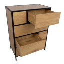 Kumode HEDVIG 70x40xH95cm, osis/melna 40830