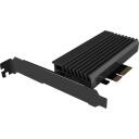 Raidsonic ICY BOX PCIe karte IB-PCI214M2-HSL, PCIe 4.0 x4, M.2 2230/2242/2260/2280, 1 SSD, melna