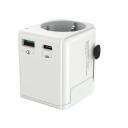 Gembird maitinimo adapteris TPA-EU1A1C20-01-W 20W, 2 USB prievadai, EU Schuko, GaN technologija, 20W PD, 18W QC 3.0, 10A saugiklis