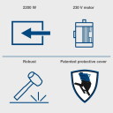 Diskinis malkų pjūklas HS 410 405 mm 2,2 kW 230 V 5905114901 Scheppach HS410