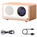 Manta Žadintuvas RDI912W, 0.7kg, 93mm, 169mm, 100mm, 10W, Bluetooth 5.1, FM radijas, 10h baterijos veikimo laikas