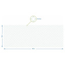 Climbing Plant Support Net BIOOGROD 722604 1.8 x 5 m, 10 x 10 cm, UV-resistant tetoron, Green