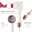 Фен SUPERSPEED с мощностью 1800 W 3 температурными режимами и ионной функцией белый AD2272 Adler